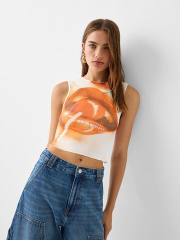 Bershka Top w kolorze beżowy: przód