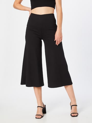 Wide Leg Pantalon Sisley en noir : devant
