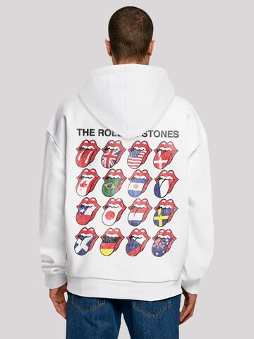 Sweat-shirt 'The Rolling Stones Voodoo Lounge Tongues' F4NT4STIC en blanc