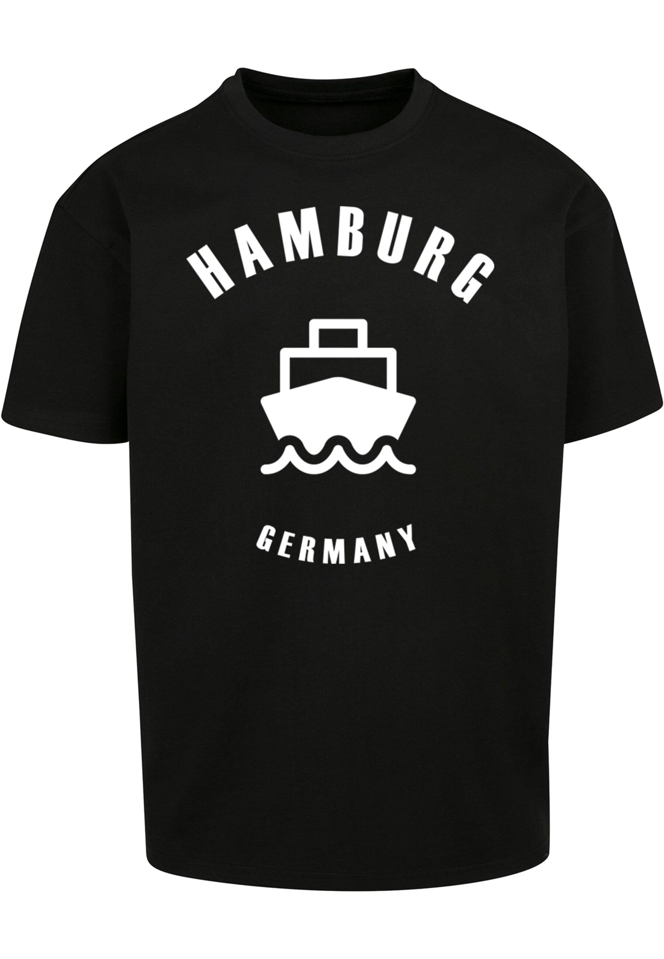 Merchcode Shirt 'Hamburg X' in Black: front