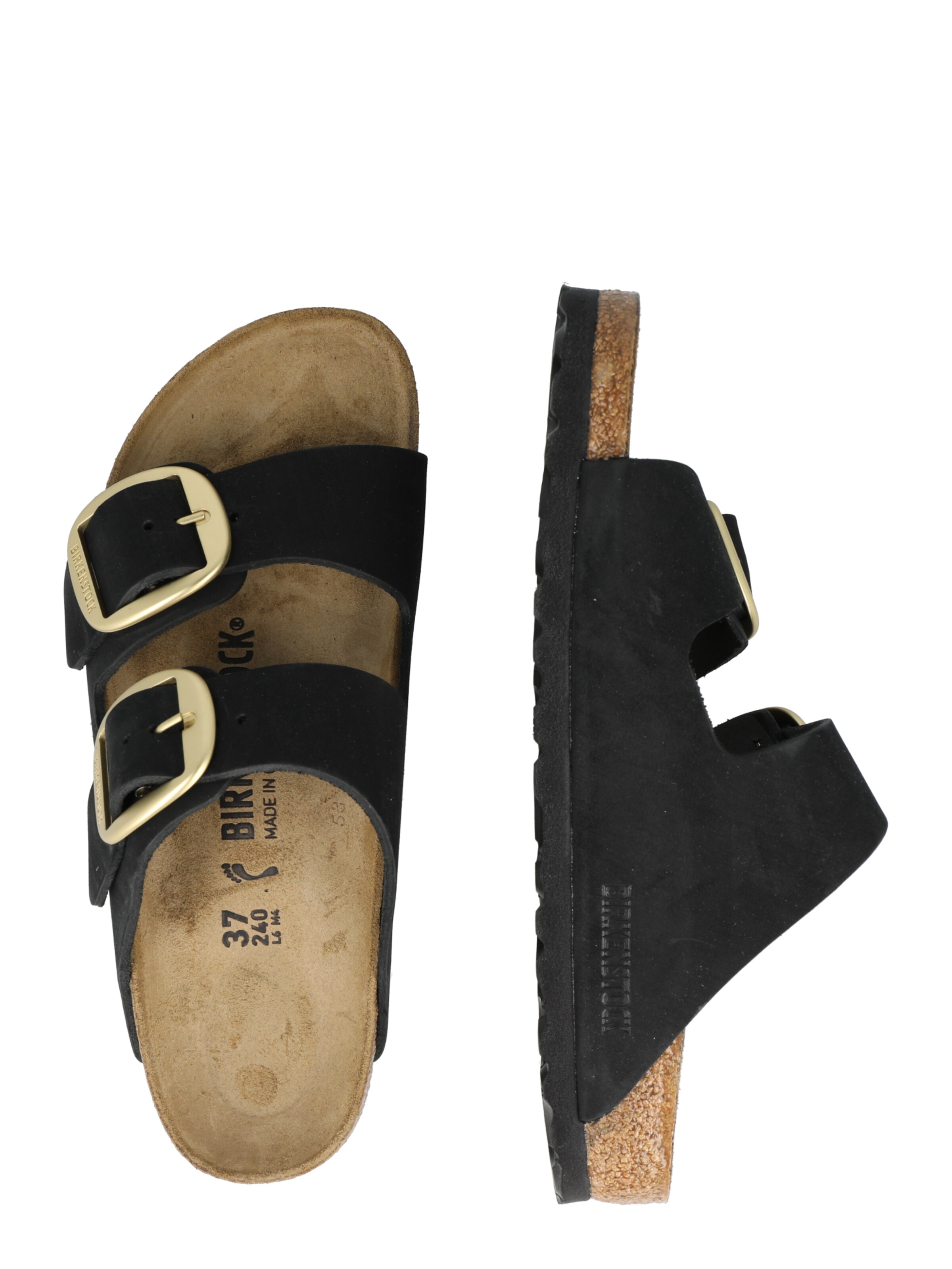 BIRKENSTOCK Pantoletter 'Arizona' i sort