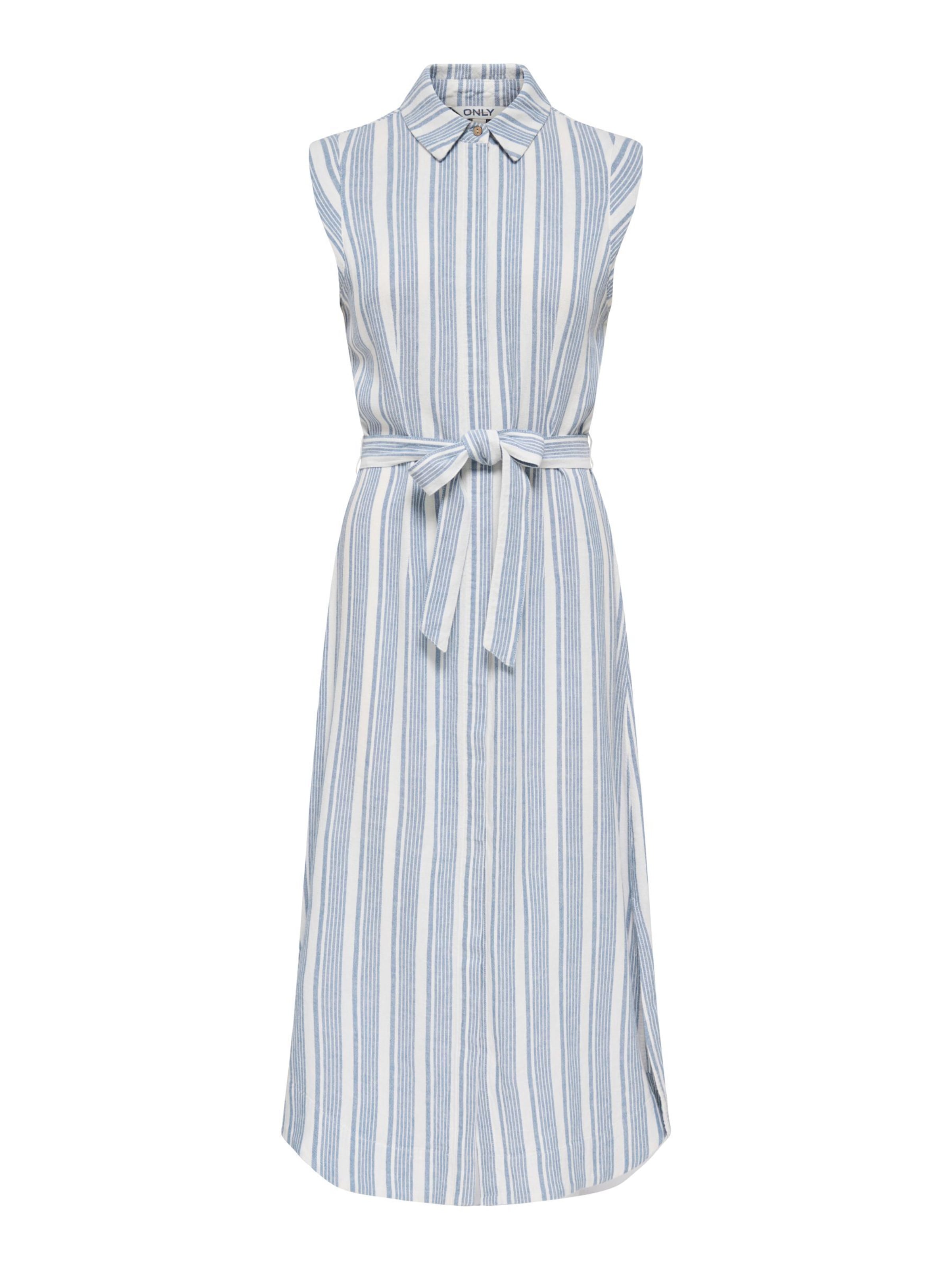 ONLY Robe-chemise 'ONLGoa' en bleu clair / blanc, Vue avec produit