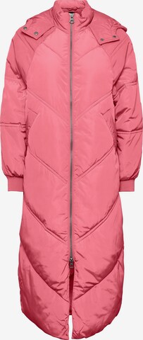 PIECES Winter Coat 'Felicity' in Pink