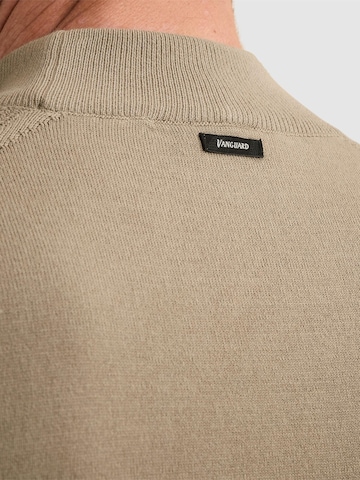 VANGUARD Neulepaita 'Pullover in cotton/modal with mockneck' värissä valkoinen