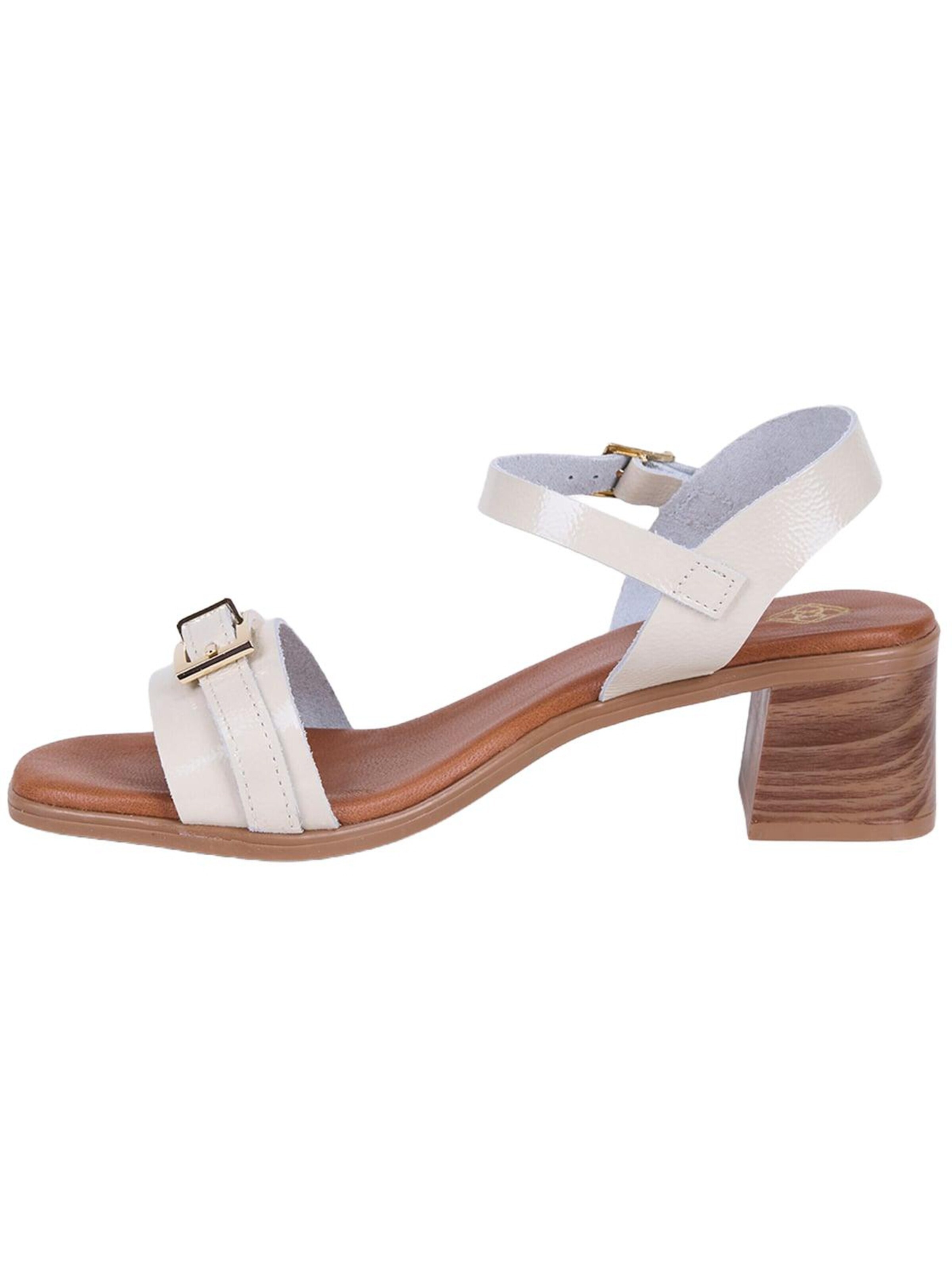 Desa T-bar sandals 'Sandalen mit Blockabsatz' in Beige