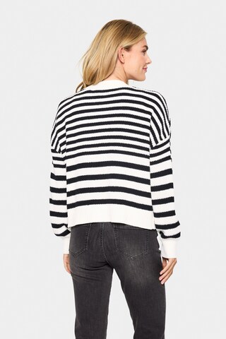 SAINT TROPEZ Strickjacke 'Ibenmei' in Schwarz