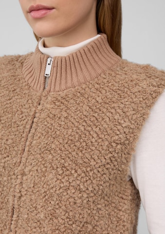 s.Oliver Kamizelka z dzianiny w kolorze brązowy