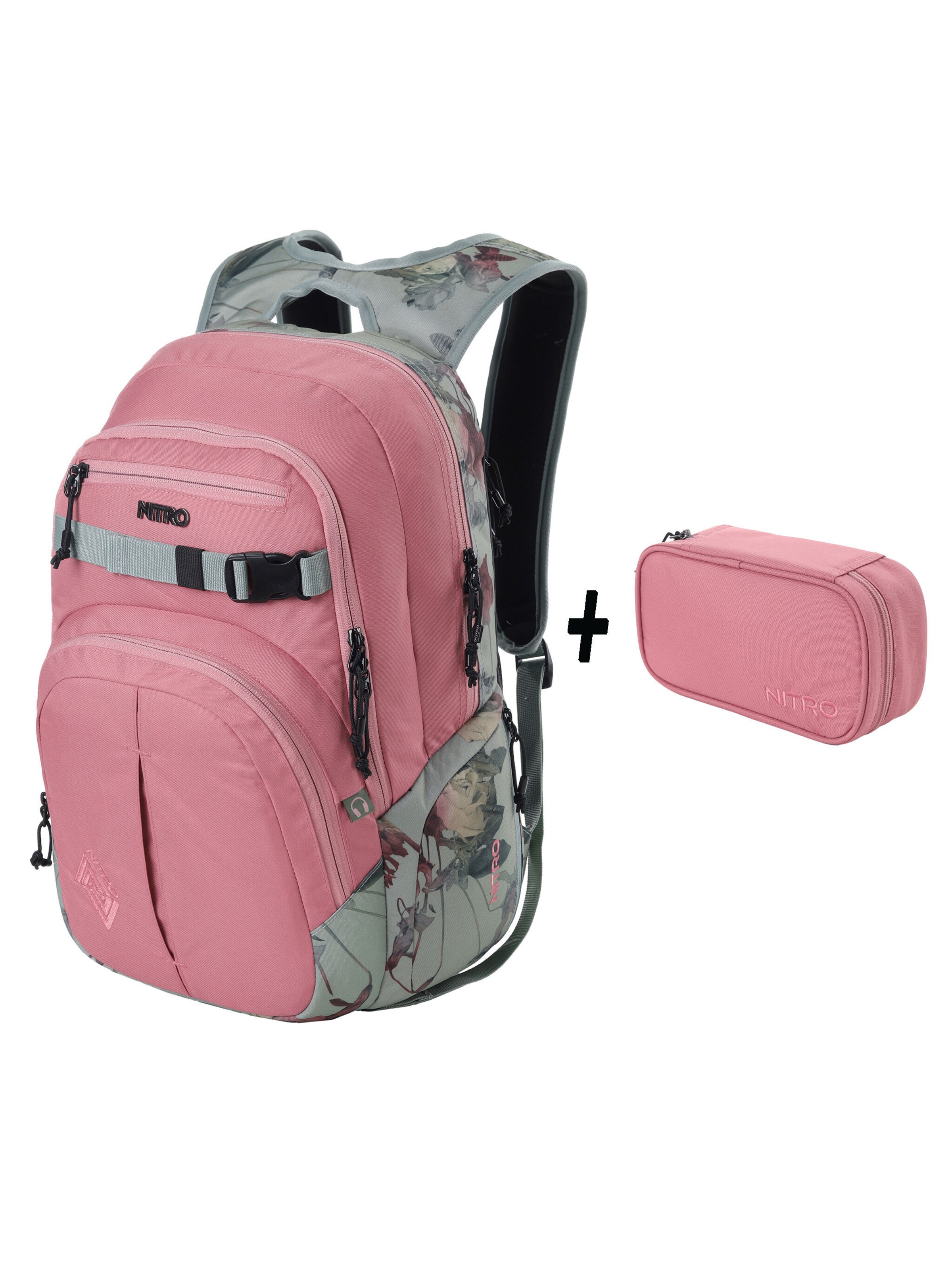 NITRO Backpack in Pink: front