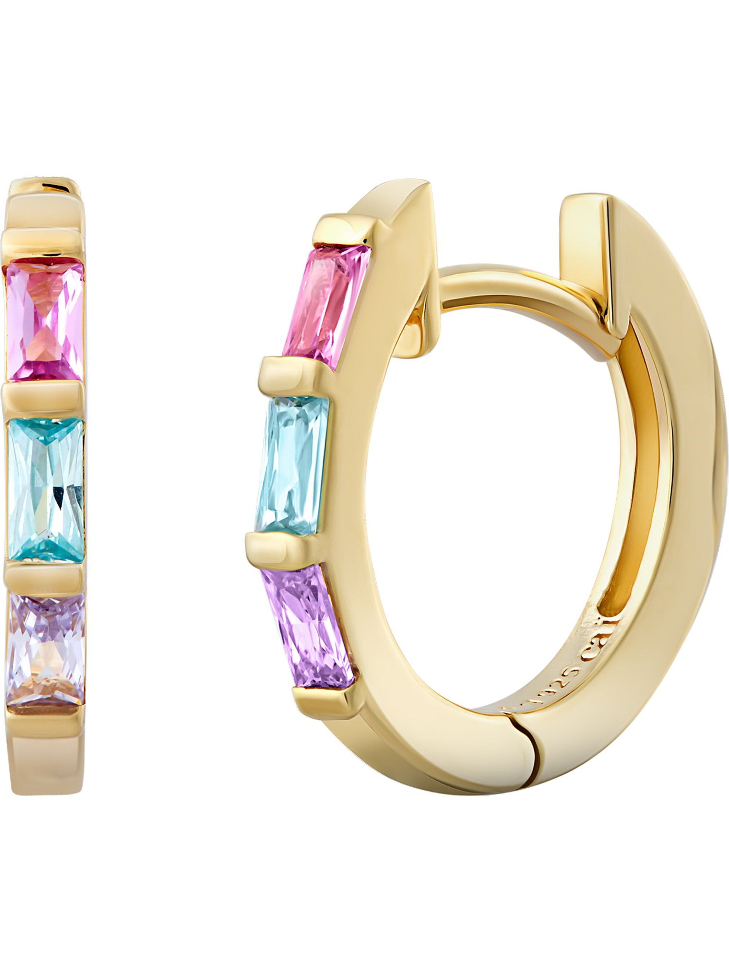 caï Ohrringe in Gold: Vorderseite