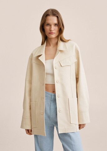 MANGO Between-Season Jacket in Beige: front