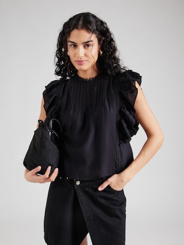 Chemisier Gina Tricot en noir : devant