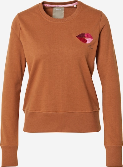 MEXX Sweatshirt in de kleur Donkergrijs / Donkeroranje / Pink / Rosa / Eosine, Productweergave