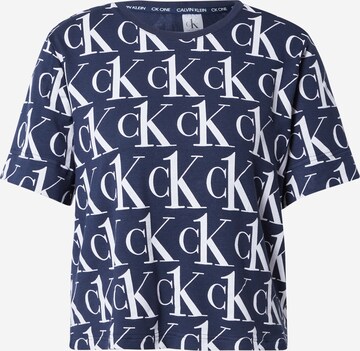 Calvin Klein Underwear Tričko na spaní – modrá: přední strana