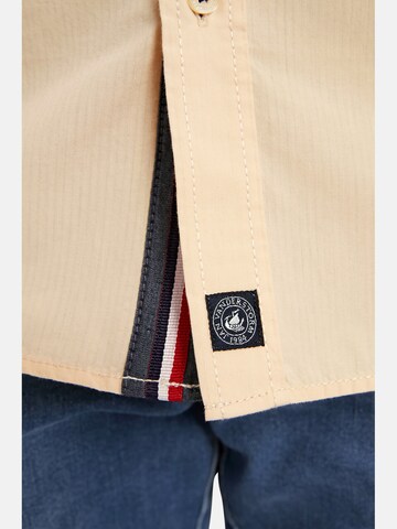 Jan Vanderstorm Comfort fit Button Up Shirt ' Skirnir ' in Beige