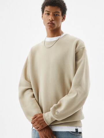 Sweat-shirt Pull&Bear en beige