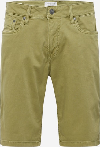 JACK & JONES tavaline Püksid, värv roheline: eest vaates