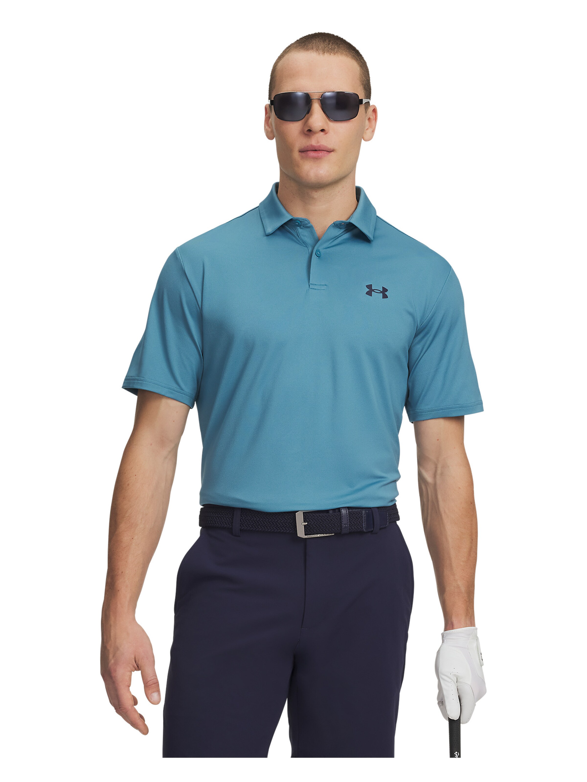 UNDER ARMOUR Functioneel shirt 'UA Matchplay' in Blauw: voorkant