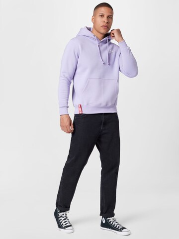 ALPHA INDUSTRIES Regular Fit Sweatshirt i lilla