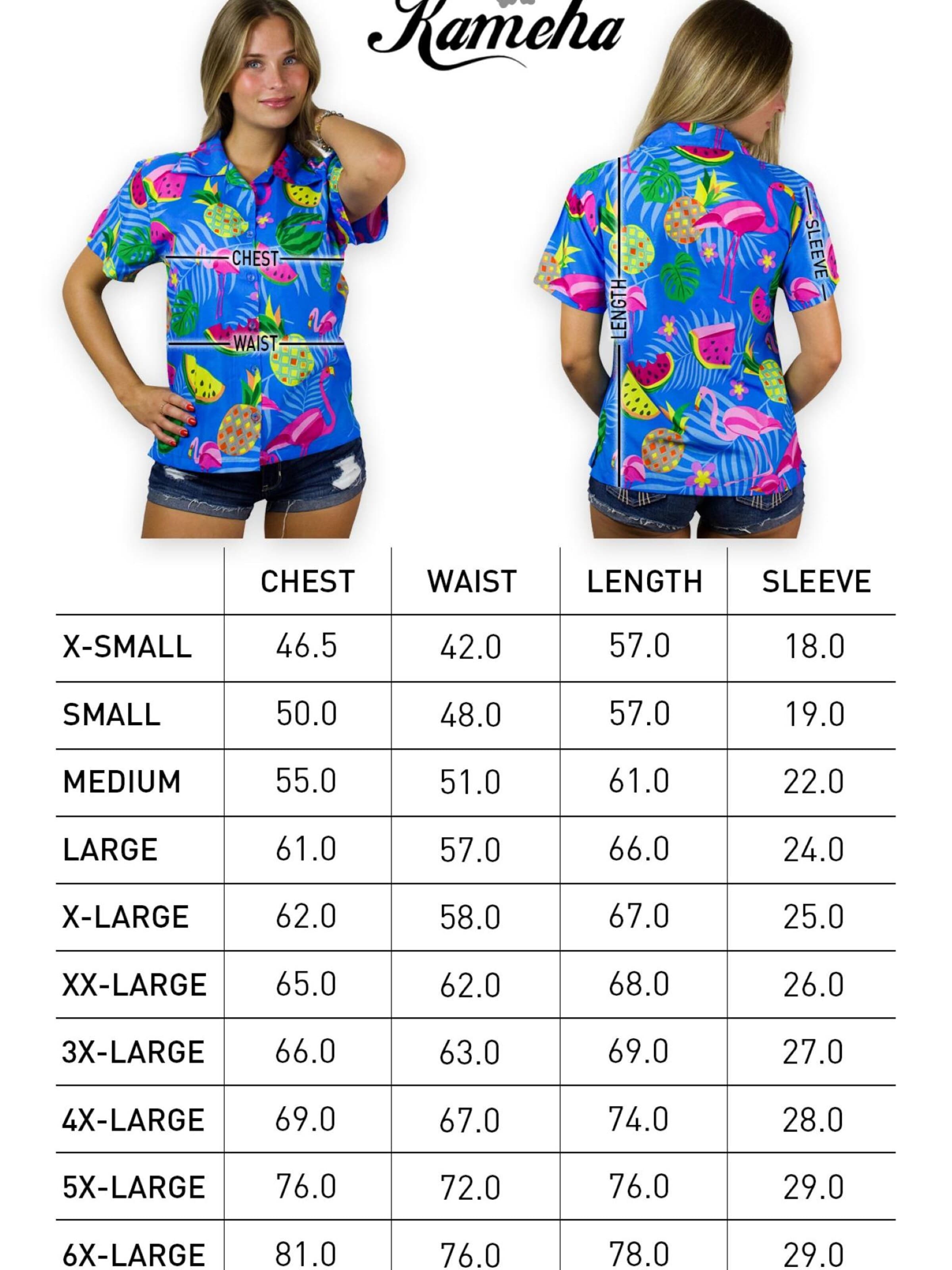 King Kameha Blouse 'Flamingo Melone' in Blauw