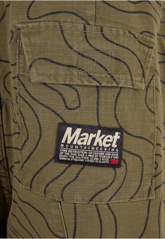 MARKET Loosefit Hose 'Topo Moraine' in Grün