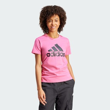 T-shirt fonctionnel ' Essentials ' ADIDAS SPORTSWEAR en rose : devant