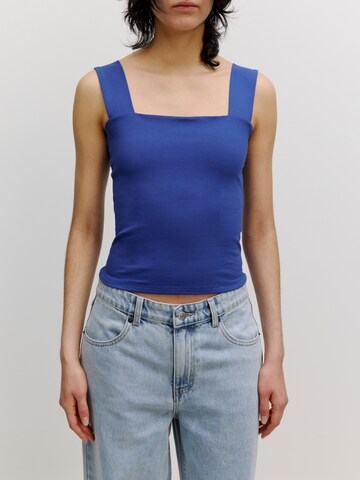 EDITED Top 'Rafaela' in Blauw: voorkant