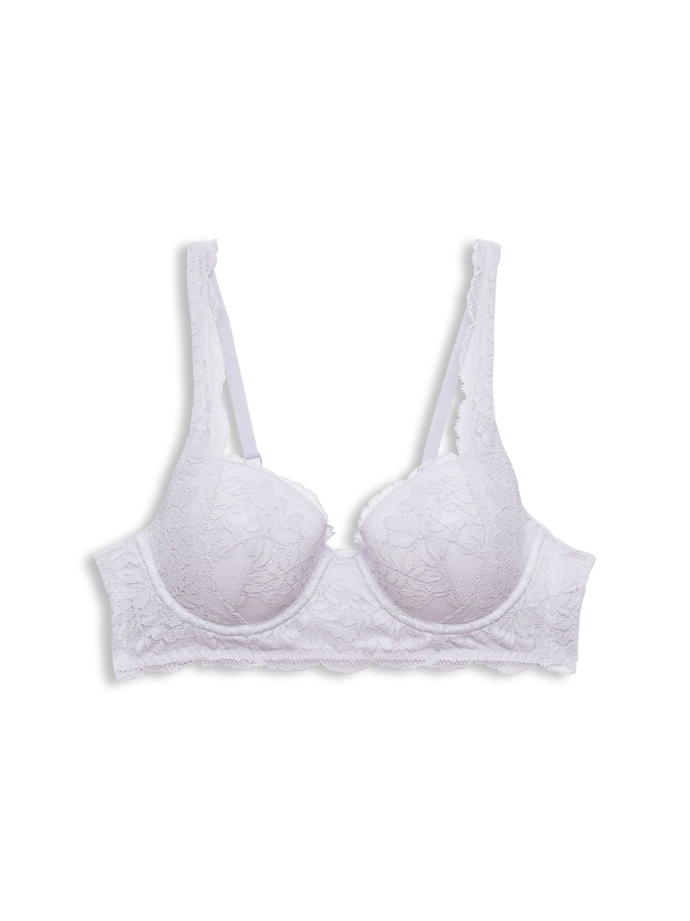 ESPRIT T-särgi Rinnahoidja, värv lilla: eest vaates