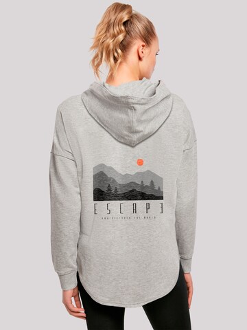 Sweat-shirt 'Escape Discover the World Forest Landscape' F4NT4STIC en gris