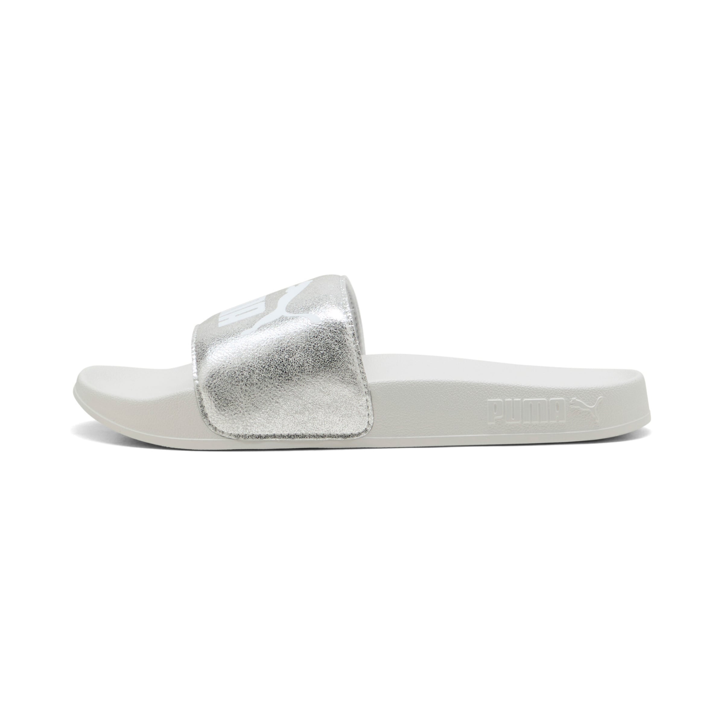 PUMA Mules in Silver: front