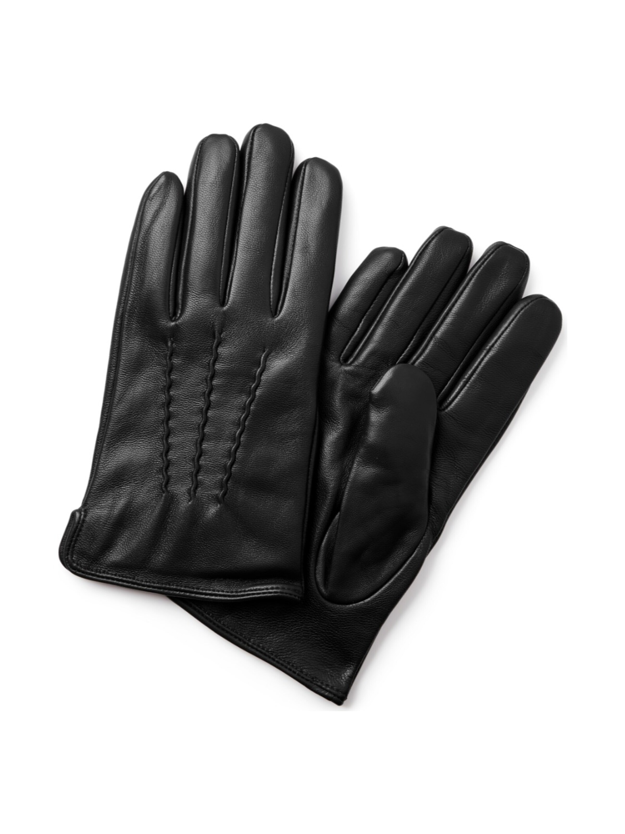 Trendhim Full finger gloves 'Fjeld' in Black: front