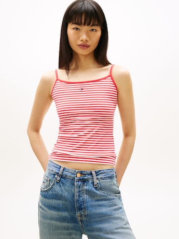 Tommy Jeans Top 'ESSENTIAL' in Rot: Vorderseite