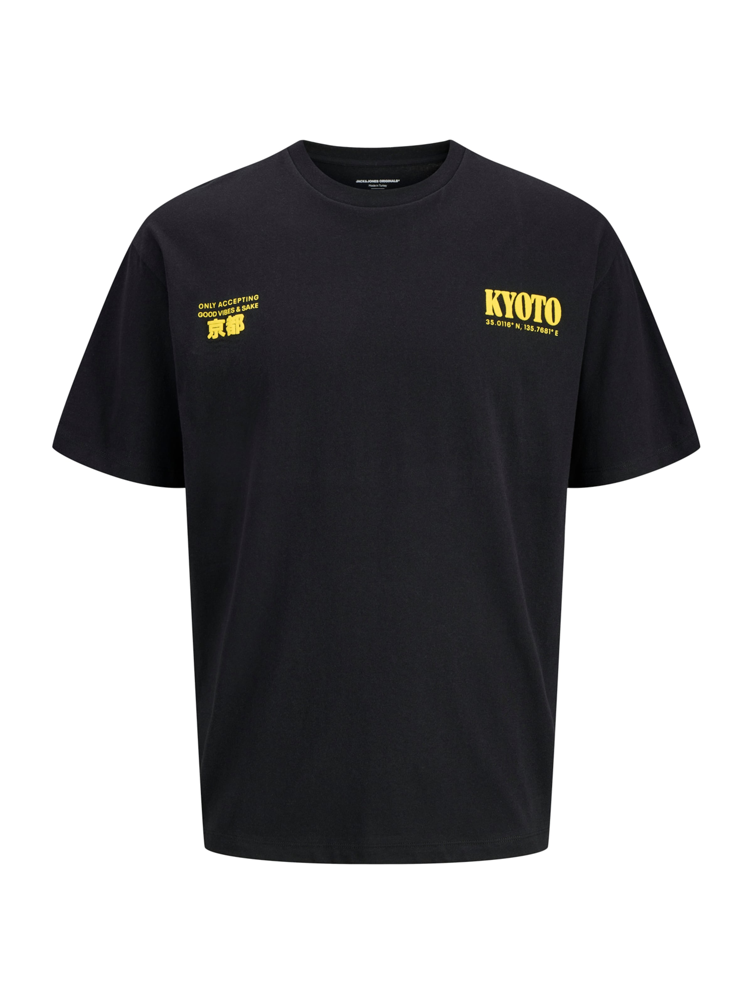 JACK & JONES Paita 'JORKYOTO' värissä musta: etupuoli