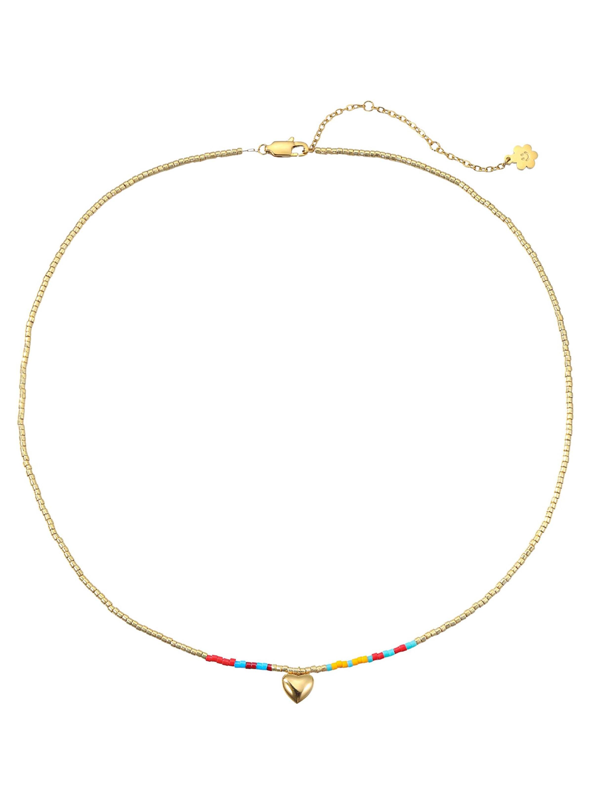 Collana 'Summer Bead Heart' di Hey Happiness in oro