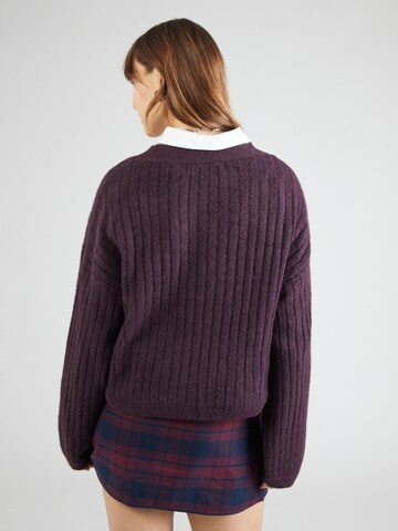 VERO MODA Knit Cardigan 'VMELYA' in Purple
