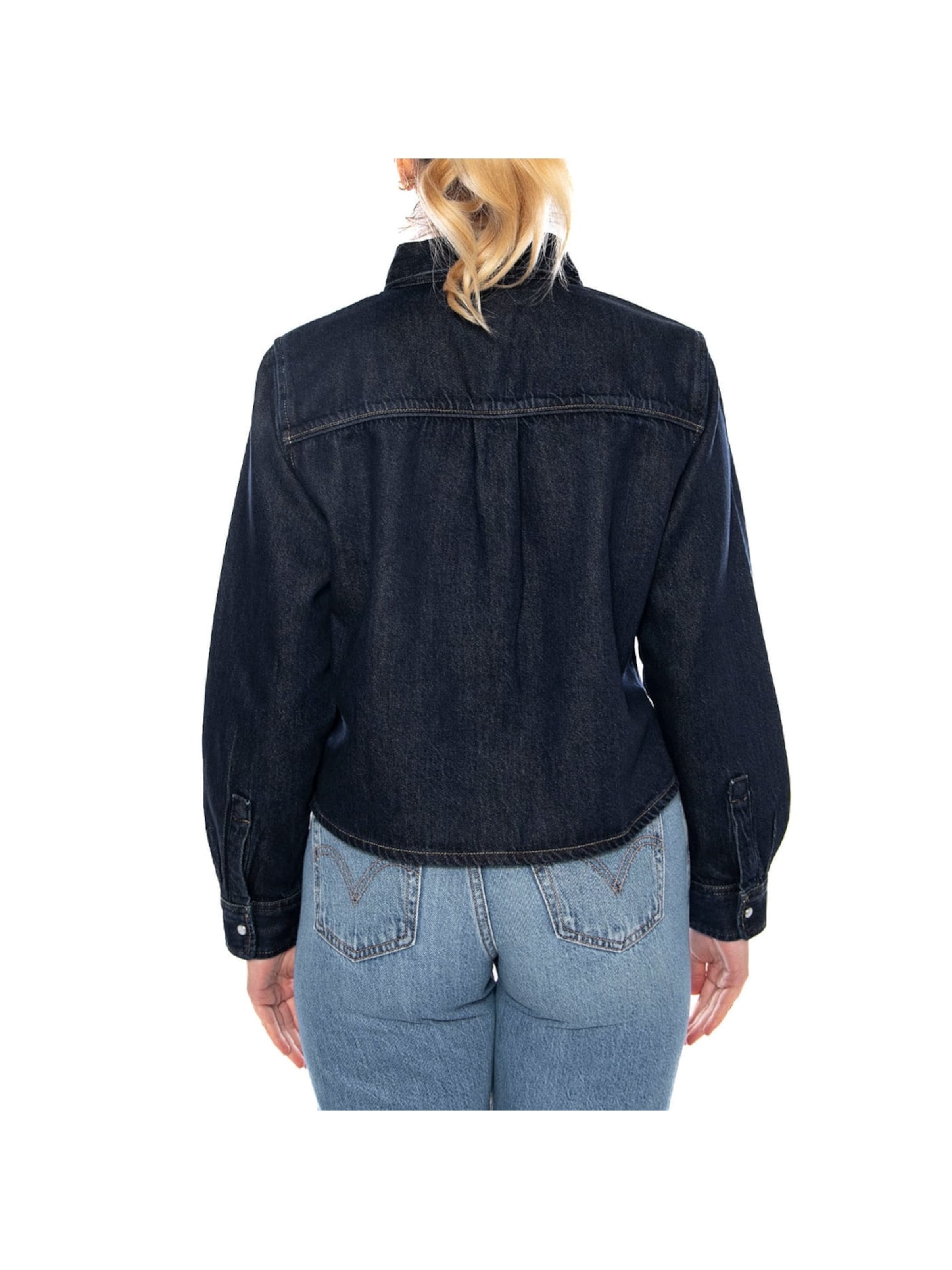 LEVI'S ® Blouse 'Logan Tencel Shacket' in Blauw