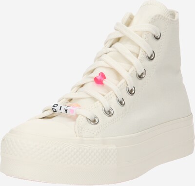 CONVERSE Hög sneaker i rosa / ljusröd / svart / off-white, Produktvy