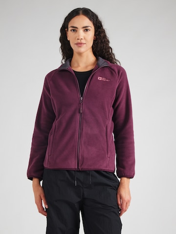 JACK WOLFSKIN Funktionsfleecejacke 'MOONRISE' in Lila: Vorderseite