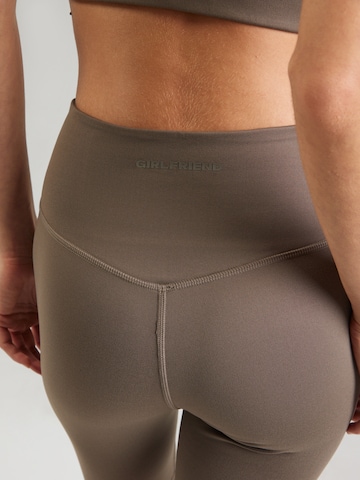 Girlfriend Collective Skinny Sportovní kalhoty 'Float' – hnědá