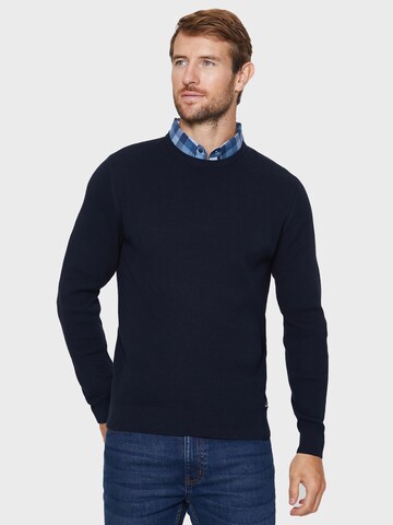 Threadbare Sweater 'Alexander' in Blue: front