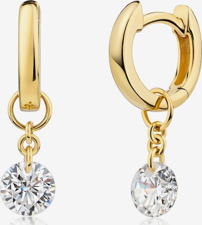 Zeeme Ohrringe in One Size in gelb / transparent, Produktansicht