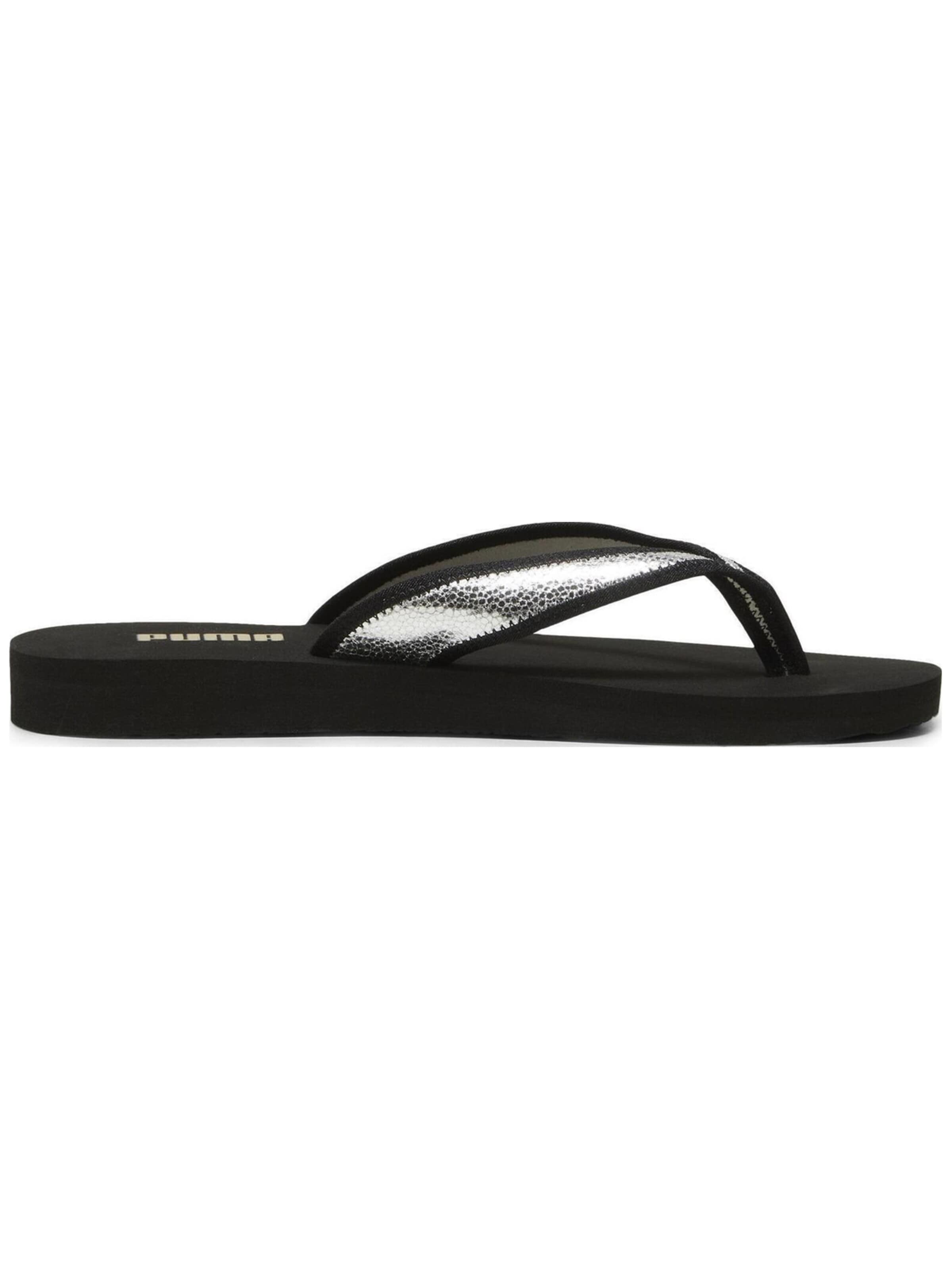 Ciabatta 'Puma Sandy Flip Metallic Shine' di PUMA in nero