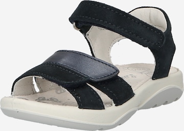 LURCHI Sandal 'FIORI' i blå: framsida