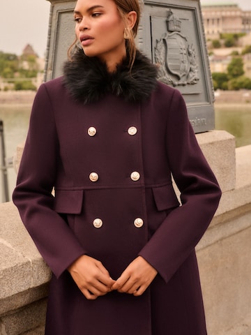 Manteau mi-saison love & roses en rouge