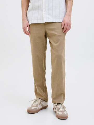 JACK & JONES regular Bukser 'JJStace Breeze' i brun: forside
