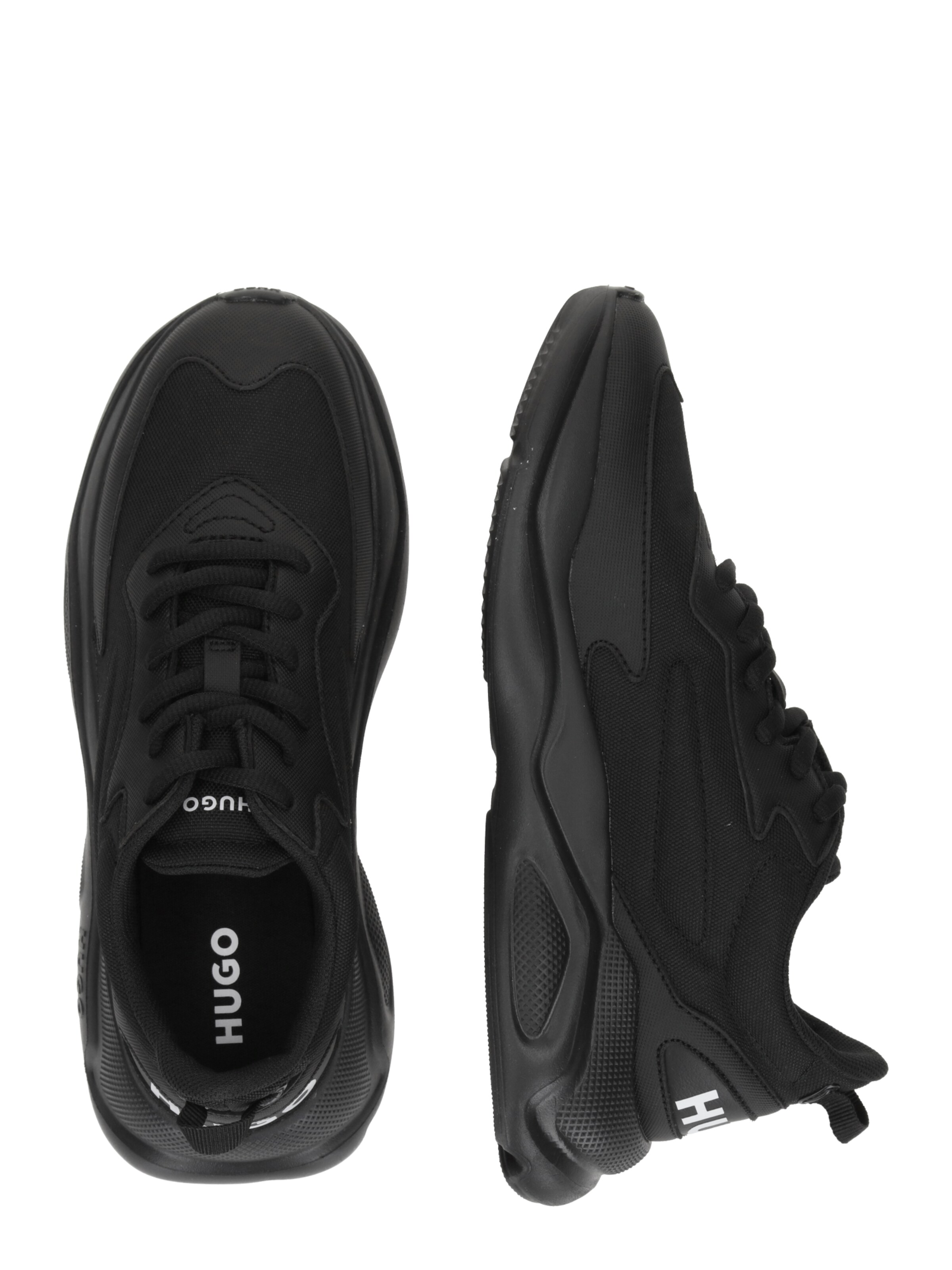 HUGO Низкие кроссовки 'Leon' в Черный