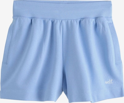 Kelnės iš self., spalva – šviesiai mėlyna, Prekių apžvalga