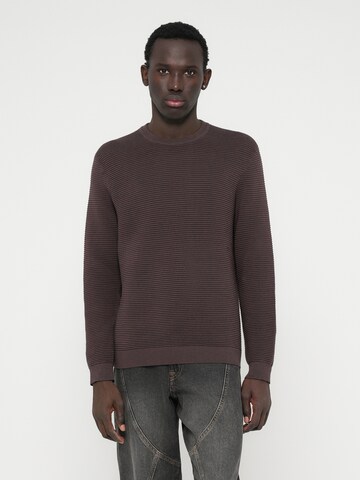 Only & Sons Pullover 'ONSRon' in Braun: Vorderseite