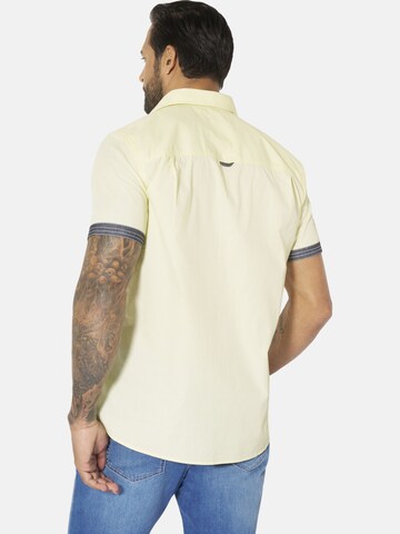 Jan Vanderstorm Regular fit Button Up Shirt 'Snofred' in Yellow