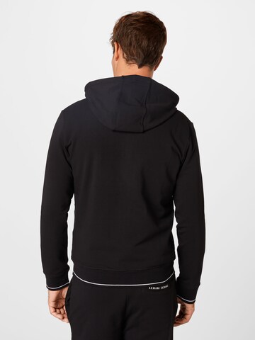 ARMANI EXCHANGE Sweatjacka i svart