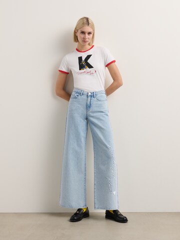Karl Lagerfeld - Loosefit Vaquero ' Disney X KL ' en azul: frente